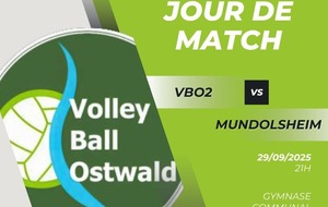 1er Match VBO2 à Mundolsheim
